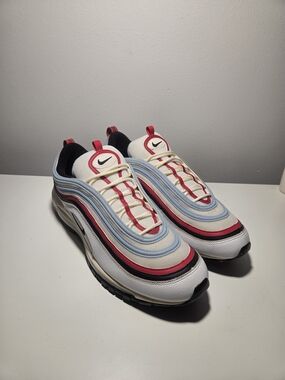 Nike Men’s Air Max 97 - "Gundam" White/Light Blue/Red - Size 13